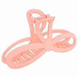 Краб для волос "Бантик", 12,5 см, soft touch, розовый MONTE VITA 457011