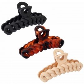 Краб для волос "Цепочка", 11 см, АССОРТИ MONTE VITA 457012