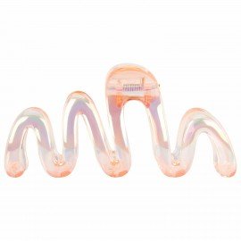 Краб для волос "Волна" 10,5 см, перламутровый, розовый MONTE VITA 457014