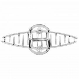 Краб для волос "Петелька", 11 см, с жемчужинкой, серебристый MONTE VITA 457017