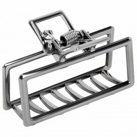 Краб для волос "Геометрия" 4 см, серебристый MONTE VITA 457018