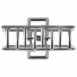 Краб для волос "Геометрия" 4 см, серебристый MONTE VITA 457018