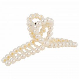 Краб для волос "Петелька" 13 см, жемчужный, MONTE VITA 457020