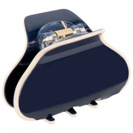 Краб для волос "Сундучок" 6 см, темно-синий, MONTE VITA 457022