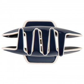 Краб для волос "Сундучок" 6 см, темно-синий, MONTE VITA 457022