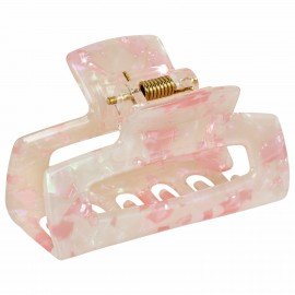 Краб для волос "Геометрия" 6 см, бежево-розовый MONTE VITA 457023