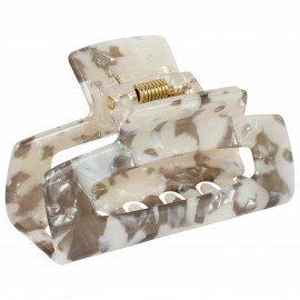 Краб для волос "Геометрия" 6 см, бежево-розовый MONTE VITA 457023