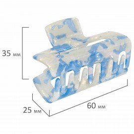 Краб для волос "Геометрия" 6 см, бежево-розовый MONTE VITA 457023