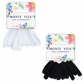 Резинки для волос НАБОР 10 шт, мягкие, medium size, АССОРТИ, MONTE VITA 457046
