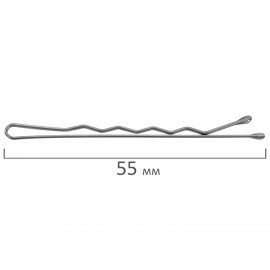 Невидимки для волос НАБОР 20 шт, 5,5 см, серебристый MONTE VITA 457105