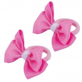 Резинки для волос НАБОР 2 шт, 8х4 см, с бантиком АССОРТИ, MONTE VITA 457109