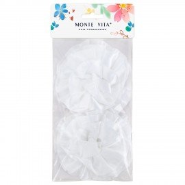 Заколка для волос НАБОР 2 шт, аллигатор, бантик, белый MONTE VITA 457122