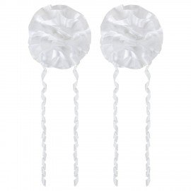 Заколка для волос НАБОР 2 шт, аллигатор, бантик, белый MONTE VITA 457122