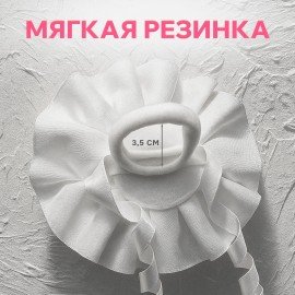 Заколка для волос НАБОР 2 шт, аллигатор, бантик, белый MONTE VITA 457122