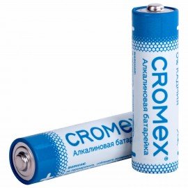 Батарейки алкалиновые "пальчиковые" КОМПЛЕКТ 4 шт., CROMEX Alkaline, AA (LR6, 15A), блистер, 457130