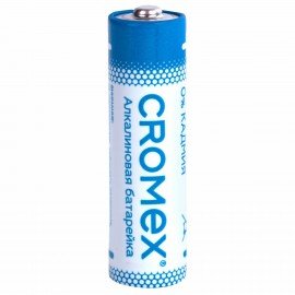 Батарейки алкалиновые "пальчиковые" КОМПЛЕКТ 4 шт., CROMEX Alkaline, AA (LR6, 15A), блистер, 457130