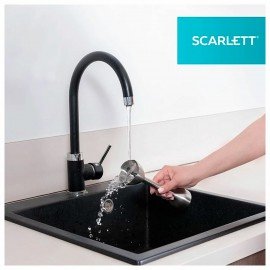 Блендер погружной SCARLETT SC-HB42F40, 2200 Вт, 9 скоростей, 3 насадки, стакан, черный