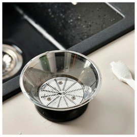 Соковыжималка SCARLETT SC-JE50S53, 1000 Вт, стакан 0,6 л, емкость жмыха 1 л, пластик, сталь/черный