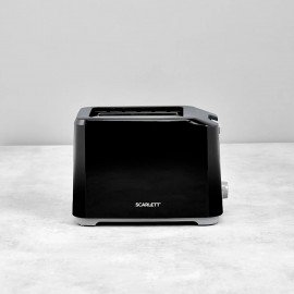 Тостер SCARLETT SC-TM11020, 700 Вт, 2 тоста, 7 режимов, механическое управление, пластик, черный