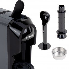 Кофемашина капсульная 3 в 1 для молотого кофе и капсул DOLCE GUSTO и NESPRESSO, SONNEN CM510G,1450 Вт, 0,6 л, графит, 457339