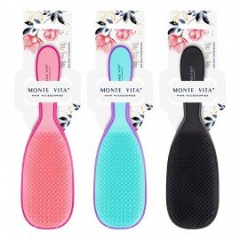 Расческа для волос массажная 23х6,5 см, цвета АССОРТИ MONTE VITA, 457414