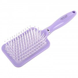 Расческа для волос массажная, широкая, 24,5х8,5 см, фиолетовая MONTE VITA, 457419
