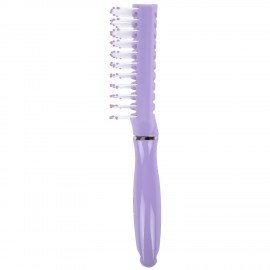 Расческа для волос скелетная, 23х4,5 см, продувная, фиолетовая/черная MONTE VITA, 457420