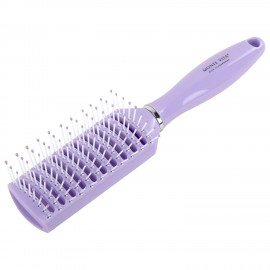 Расческа для волос скелетная, 23х4,5 см, продувная, фиолетовая/черная MONTE VITA, 457420