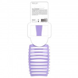 Расческа для волос скелетная, 25х7,5 см, продувная, фиолетовая/черная MONTE VITA, 457421