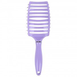 Расческа для волос скелетная, 25х7,5 см, продувная, фиолетовая/черная MONTE VITA, 457421