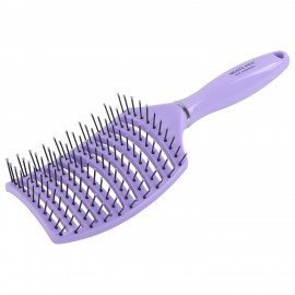 Расческа для волос скелетная, 25х7,5 см, продувная, фиолетовая/черная MONTE VITA, 457421