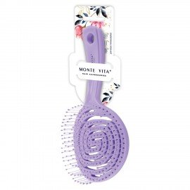 Расческа для волос массажная 18х8 см, цвета АССОРТИ MONTE VITA, 457423