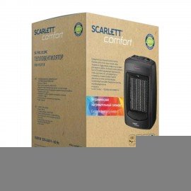 Тепловентилятор SCARLETT SC-FH1.511MC, 1500 Вт, 3 режима работы, черный