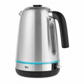 Чайник BQ (БИ-КЬЮ) KT1725SW, 1,7 л, 2200 Вт, закрытый нагревательный элемент, нержавеющая сталь, 86189558