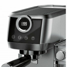 Кофеварка рожковая CENTEK CT-1170, 1350 Вт, объем 1,3 л, 20 бар, автоматический капучинатор, серая