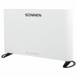 Обогреватель-конвектор SONNEN ONYX-1000.1, 1000 Вт, Х-образный нагревательный элемент, белый, сделано в России, 457629