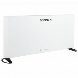 Обогреватель-конвектор SONNEN ONYX-2000.1, 2000 Вт, Х-образный нагревательный элемент, белый, сделано в России, 457630