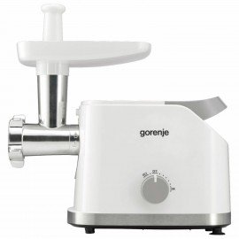 Мясорубка GORENJE MG1802SJW, 1800 Вт, производительность 2,1 кг/мин, 7 насадок, реверс, белый