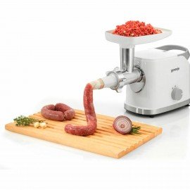 Мясорубка GORENJE MG1802SJW, 1800 Вт, производительность 2,1 кг/мин, 7 насадок, реверс, белый