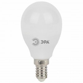Лампа светодиодная ЭРА STD, 11 (100) Вт, цоколь E14, шар, нейтральный белый свет, 35000 ч., LED P45-11W-840-E14, Б0032988