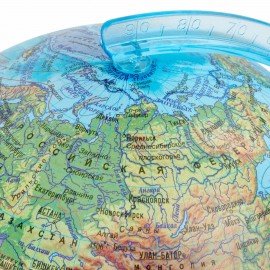 Глобус интерактивный + очки VR, физический / политический, GLOBEN, 21 см, с подсветкой, INT12100298