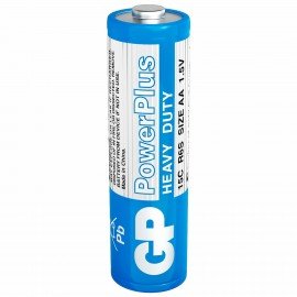 Батарейки КОМПЛЕКТ 4 шт., GP PowerPlus AA (R6, 15G), солевые, пальчиковые, в пленке, 15CEBRA-2S4