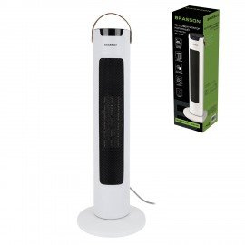 Тепловентилятор колонный керамический BRASSON BTH-26GR, 2000Вт, сенсорное управление, пульт ДУ, 3 режима работы, таймер, 457782
