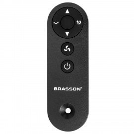 Вентилятор колонный BRASSON BTF08-B, 60Вт, 90см, сенсор, тихая работа, 3 скорости, режим сна, автовращение, пульт ДУ, черный, 457788