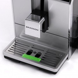 Кофемашина автоматическая BRASSON ACM-1592A, дисплей, автокапучинатор,6 напитков, итальянская помпа, выбор крепости, 1450 Вт, 20 бар, 457886