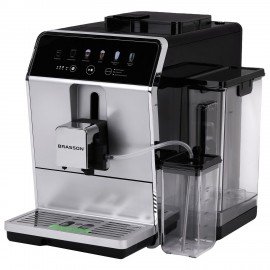 Кофемашина автоматическая BRASSON ACM-1592A, дисплей, автокапучинатор,6 напитков, итальянская помпа, выбор крепости, 1450 Вт, 20 бар, 457886