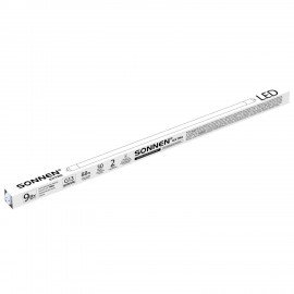 Лампа-трубка светодиодная SONNEN EXTRA, 9 (18) Вт, 30000 ч, 60 см, нейтральный белый, LED T8-9W-4000-G13, 457937