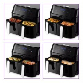 Аэрогриль KITFORT КТ-2250, 1750Вт, 2х4,5л, 12 программ, таймер, сенсорное управление,