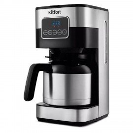 Кофеварка капельная KITFORT КТ-732, 900Вт, объем 1,5 л, поддержание температуры, черн, КТ-752