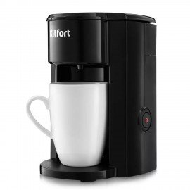 Кофеварка капельная KITFORT КТ-763, 350Вт, объем 0,15 л, черная